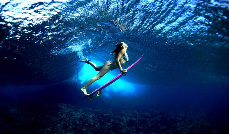 Серфинг девушки