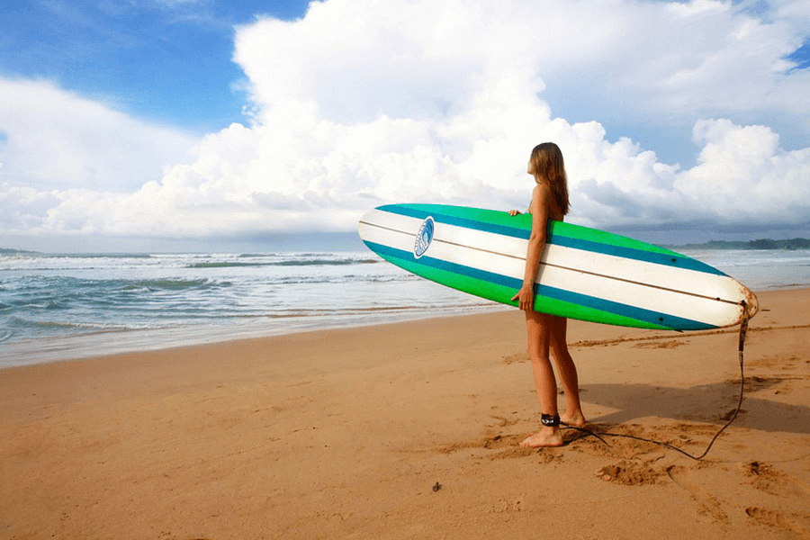 Longboard surf lessons
